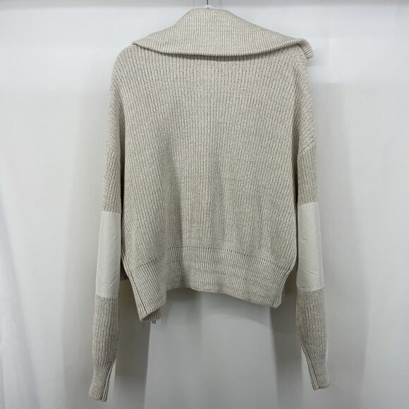 $99 MSRP Bass Outdoor Size L Mens Cardigan Sweater Ribbed Elbow Patches Zip Up - Picture 8 of 9